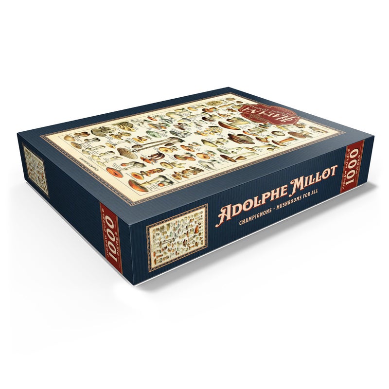 MyPuzzle.com MyPuzzle Champignons - Mushrooms for All  Vintage Art Poster  Adolphe Millot - Premium 1000 Piece Jigsaw Puzzle for Adults - Image 3